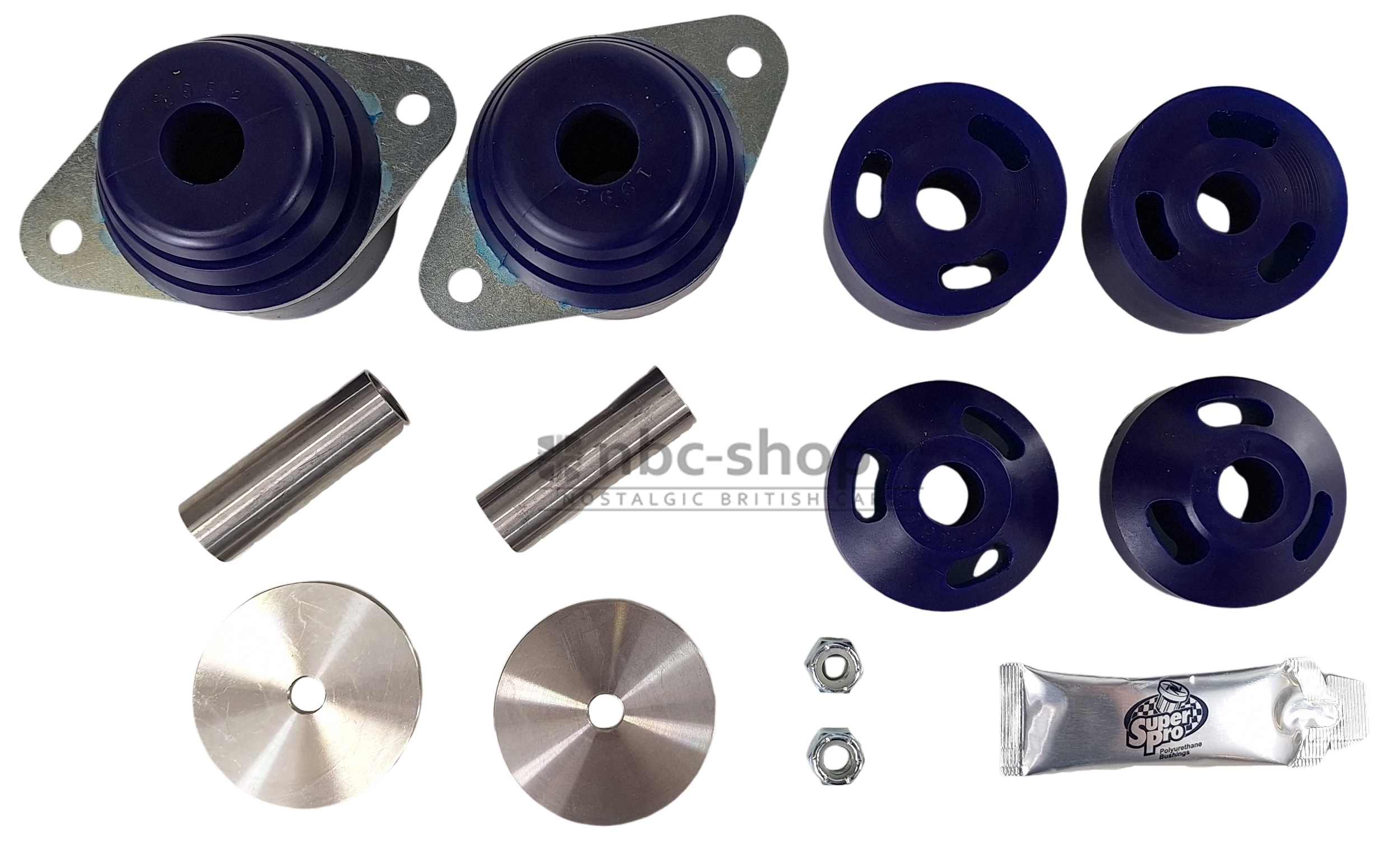 SPK13AM KIT DE SILENT BLOC POLY DE PONT POUR TRIUMPH TR250 TR5 TR6