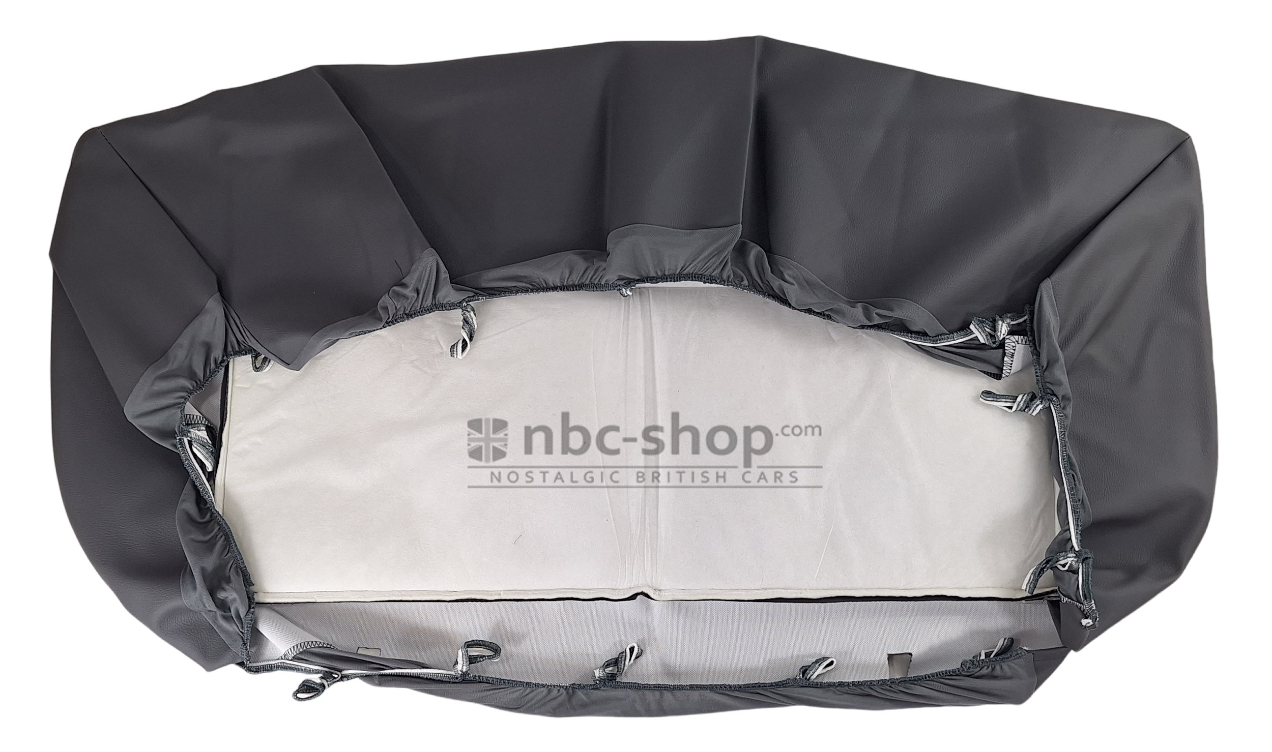 NBC016G COIFFE DE SIEGE MINI SKAI POUR MINI SIEGE PLAT AVEC APPUIE TETE GRIS nbc-shop 5