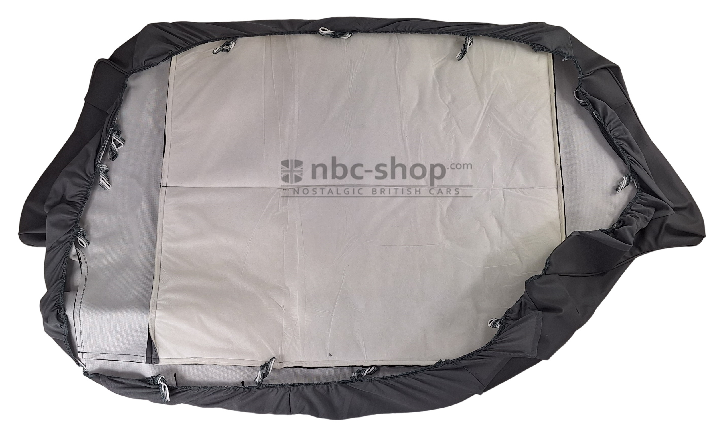 NBC016G COIFFE DE SIEGE MINI SKAI POUR MINI SIEGE PLAT AVEC APPUIE TETE GRIS nbc-shop 7