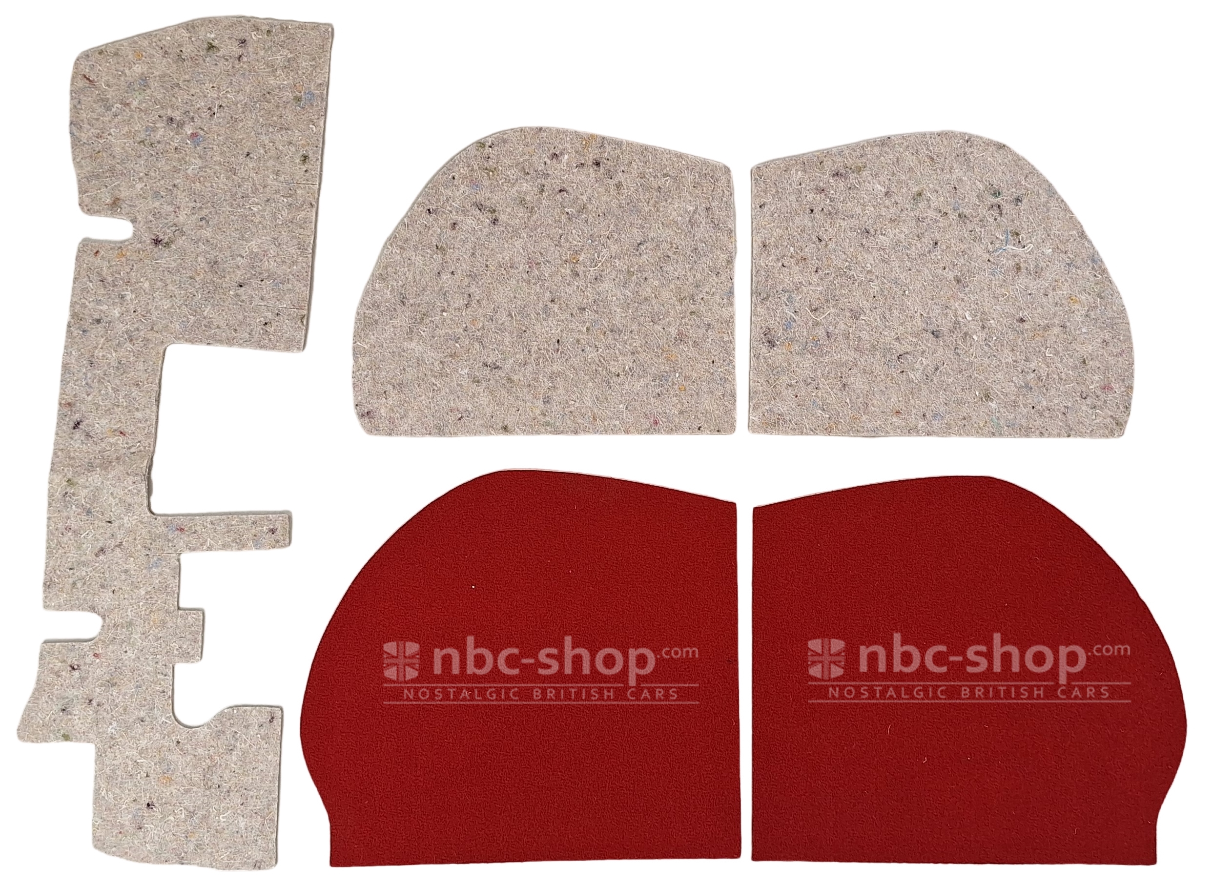 CK973M KIT DE MOQUETTES POUR VAN – PICK-UP MINI ROUGE nbc-shop 5