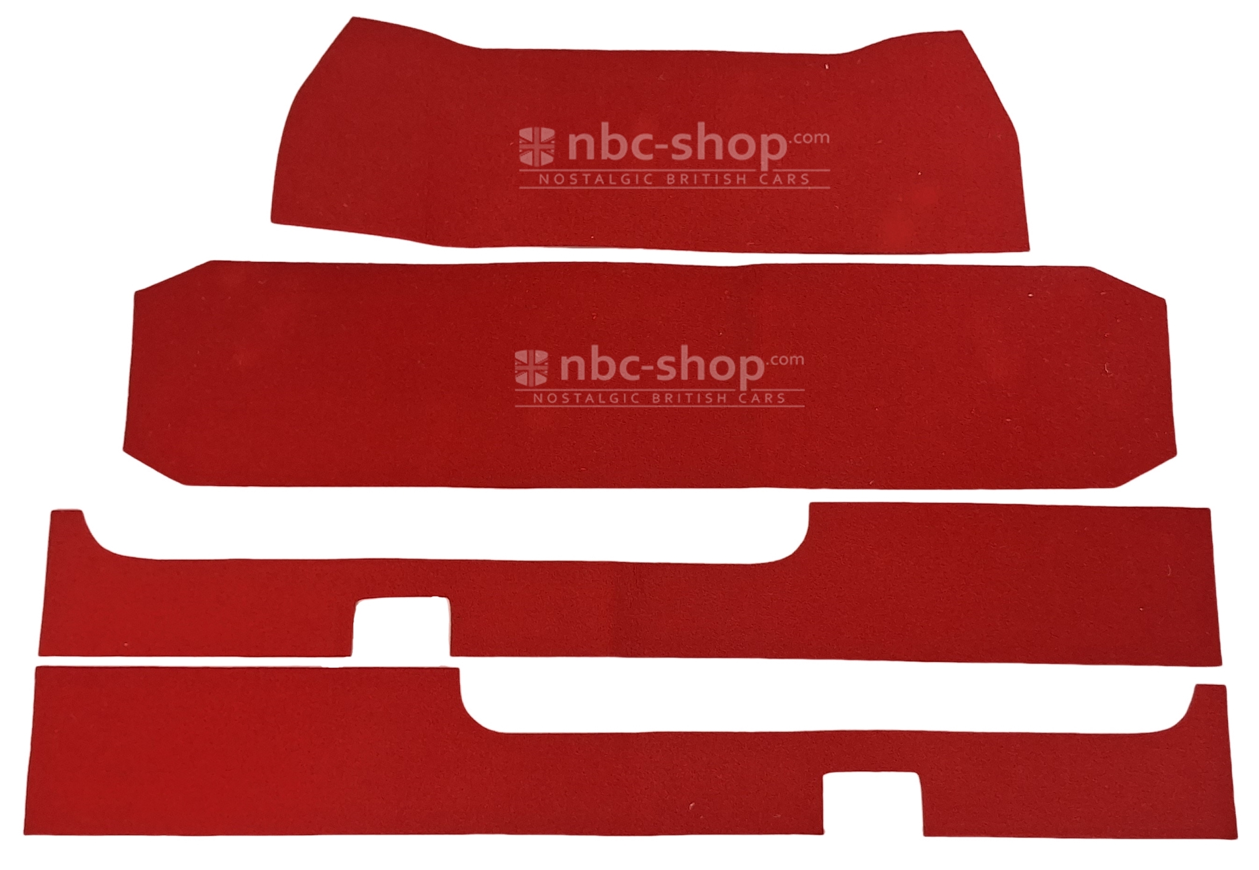 CK973M Moquettes rouges Mini Van et Pick-up 1973-1980 nbc-shop 4
