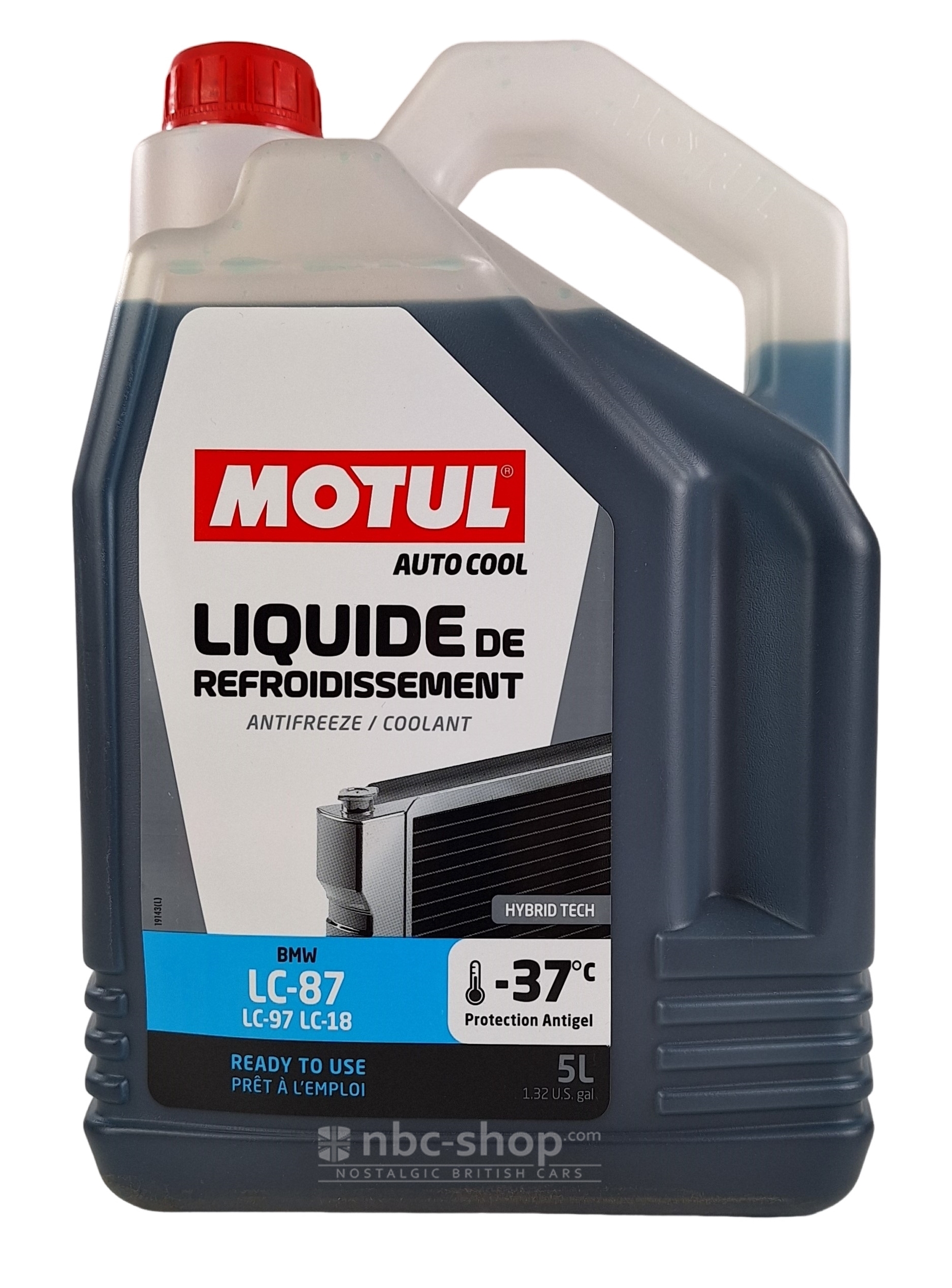 MOTULINNUGEL LIQUIDE DE REFROIDISSEMENT HYBRID MOTUL AUTO COOL 5 LITRES