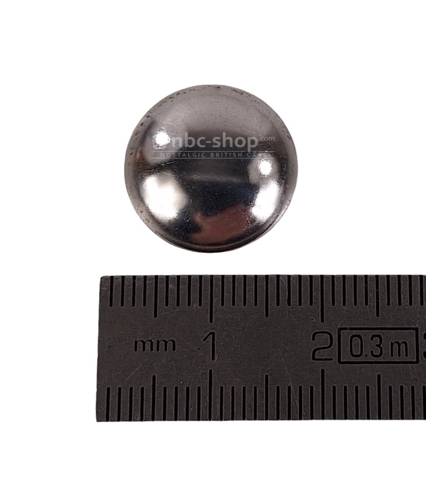AHH7579 PETIT CACHE CHROME SUR BOITIER RESSORT DE HAYON DE COFFRE POUR MGB GT