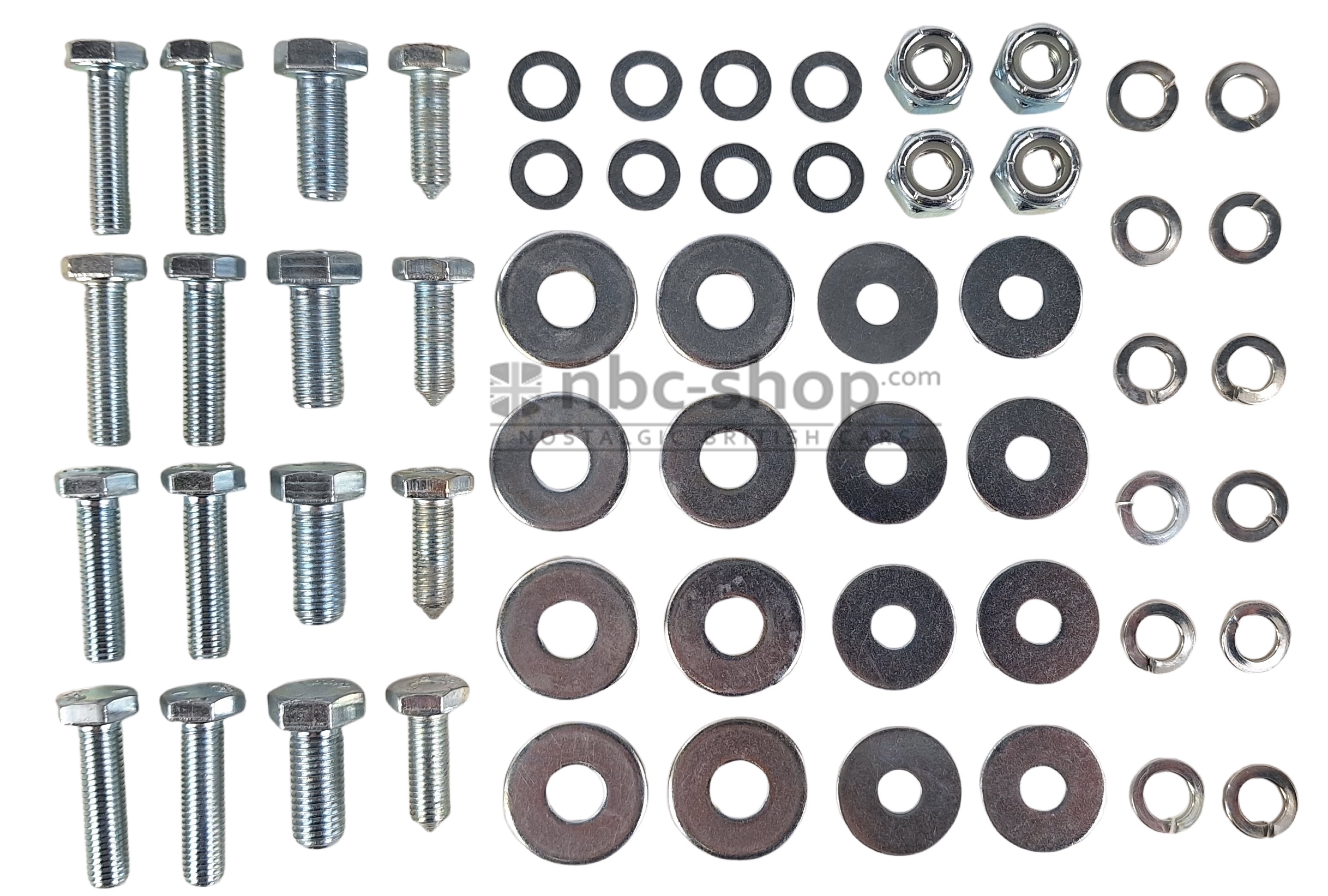 812237FK KIT DE MONTAGE DE GLISSIERE DE SIEGE TRIUMPH TR4 TR4A TR250 TR5 TR6 (pour 2 glissières)