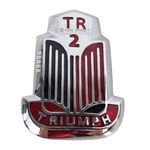 601890 BADGE DE CAPOT ROUGE ET NOIR TRIUMPH TR2 nbc-shop 1