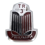 604272 BADGE DE CAPOT ROUGE ET NOIR TRIUMPH TR3 nbc-shop 1