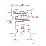 Mini 1974-1975 DOUBLE CIRCUIT frein à tambour avant avec PDWA