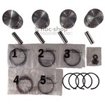 Jeu de 4 pistons et segments Mini et Sprite Midget 1098 nbc-shop 1
