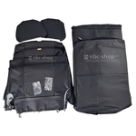 NBC016N COIFFE DE SIEGE MINI SKAI POUR MINI SIEGE PLAT AVEC APPUIE TETE NOIR nbc-shop 1