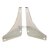 AHH7278 PLAQUE INOX DE PARE CHOC ARRIERE POUR MGB nbc-shop 1