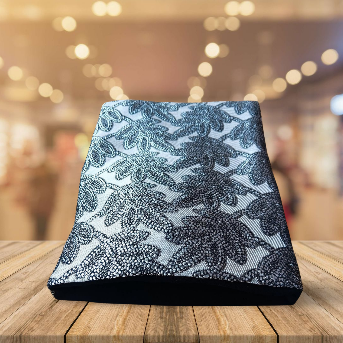 Pochette à livres motif végétal