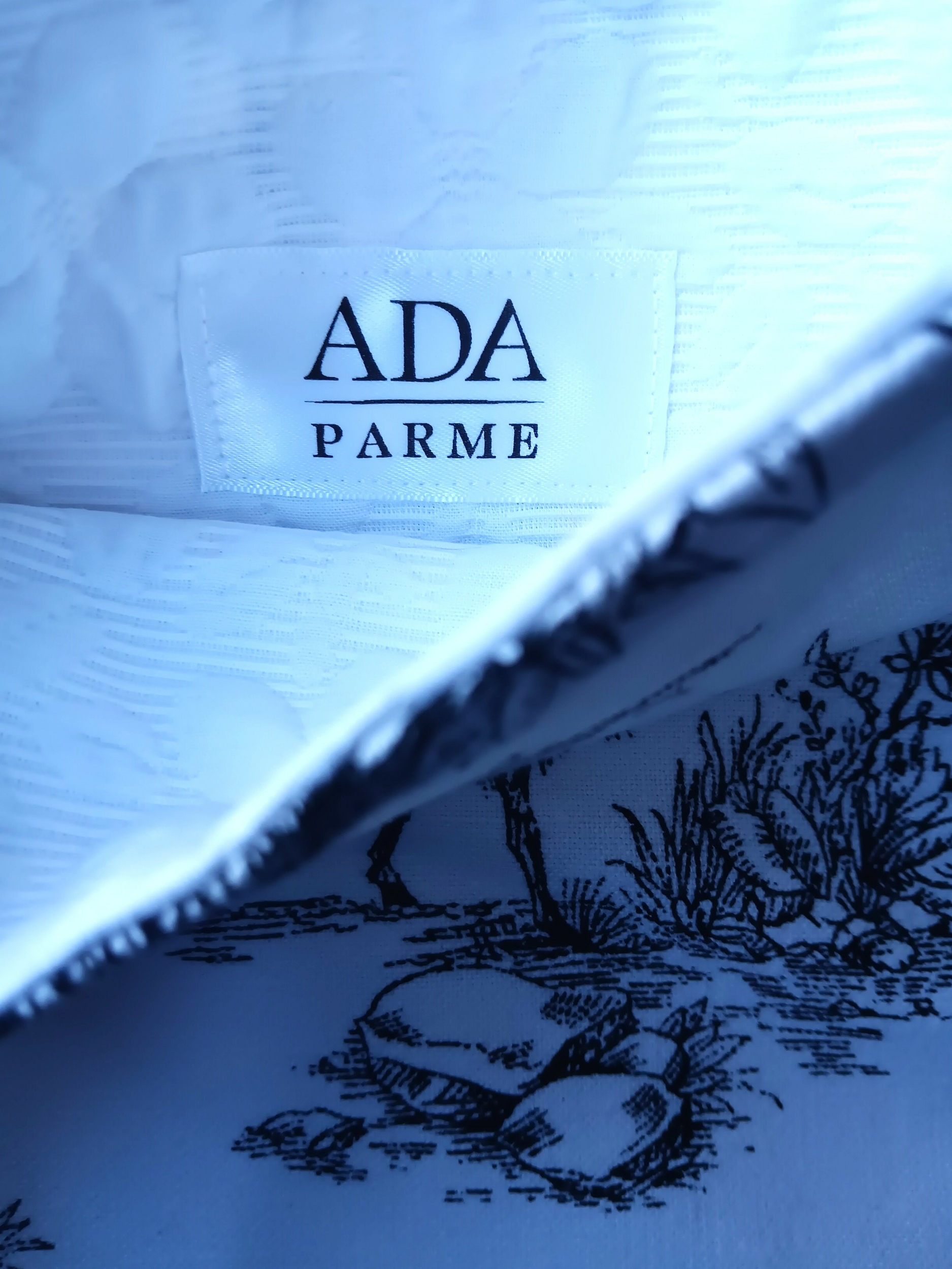 Pochette à livres Toile de Jouy noir