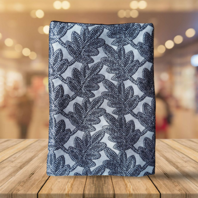 Pochette à livres motif végétal
