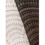 pochette a livres noir blanc or