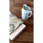 Pot à lait et pochette à livres coeurs et soleil
