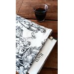 Pochette à livres toile de Jouy noire et roman Rien nest noir Claire Berest