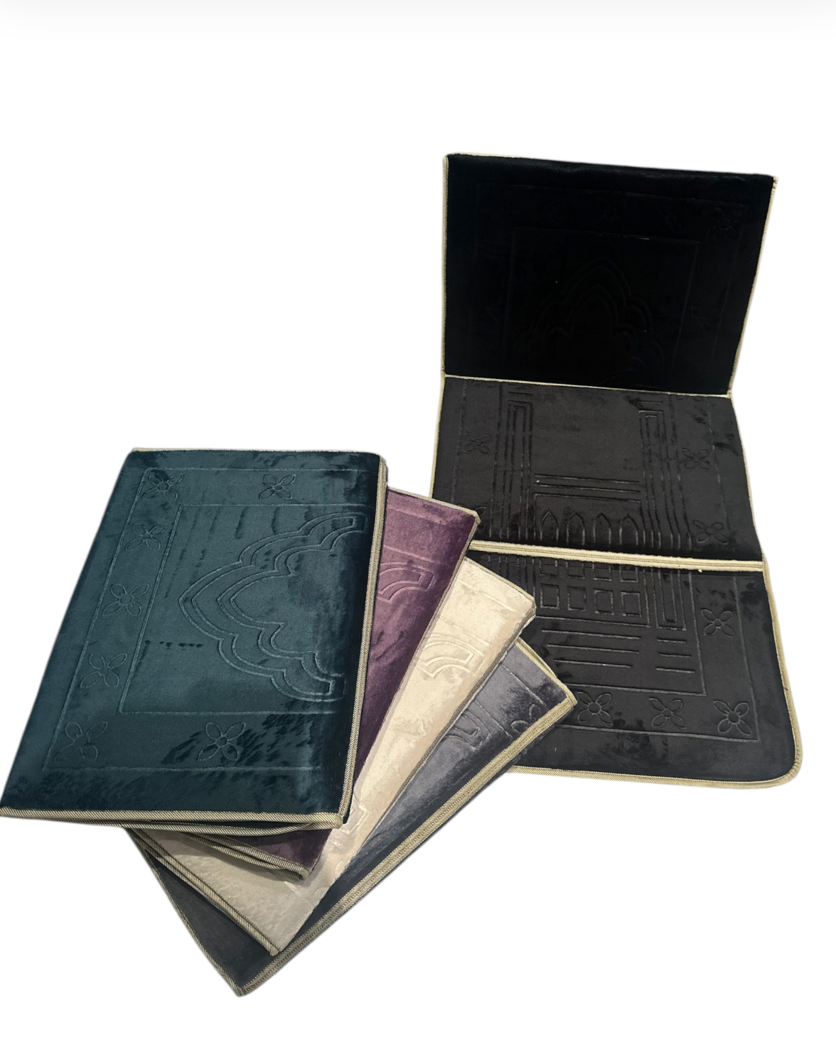Tapis de prière pliable épais avec dossier