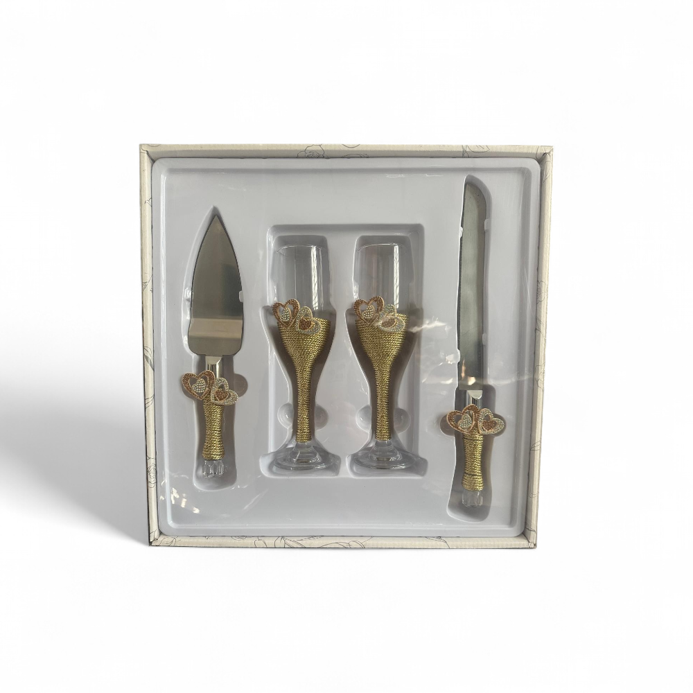 Verres et couton  Or Mariage