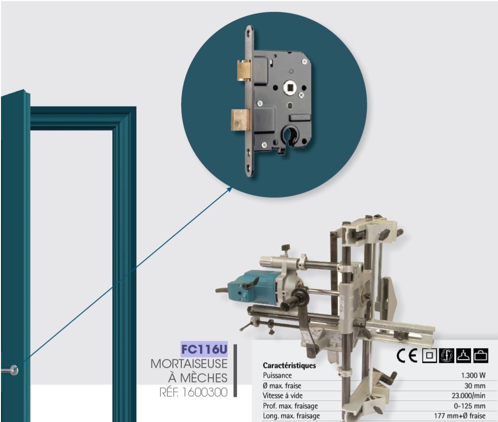 Mortaiseuse a mèche FC116U virutex (7)