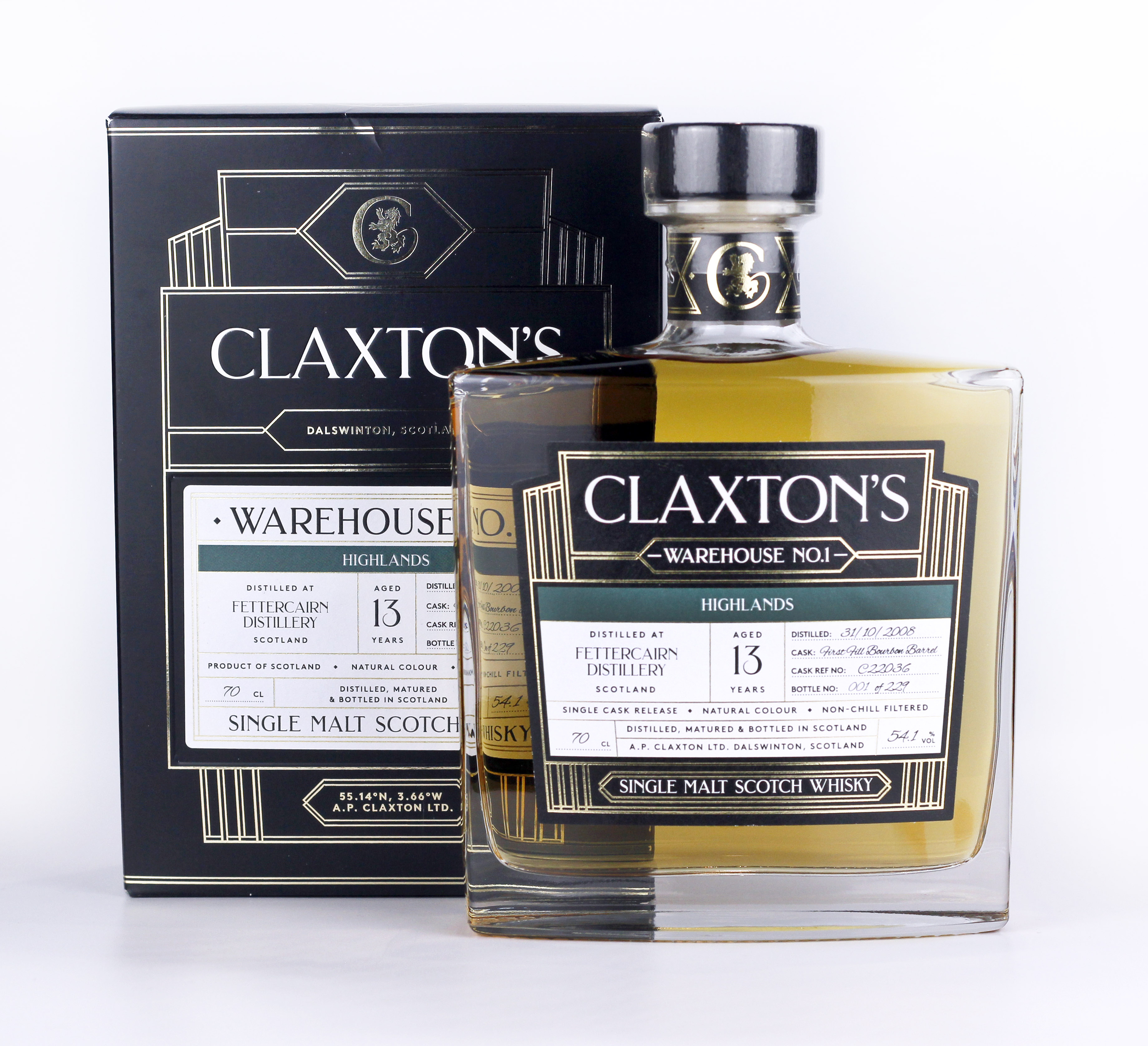 Claxton\'s Warehouse NO.1 - Fettercairn 13ans - Bourbon cask