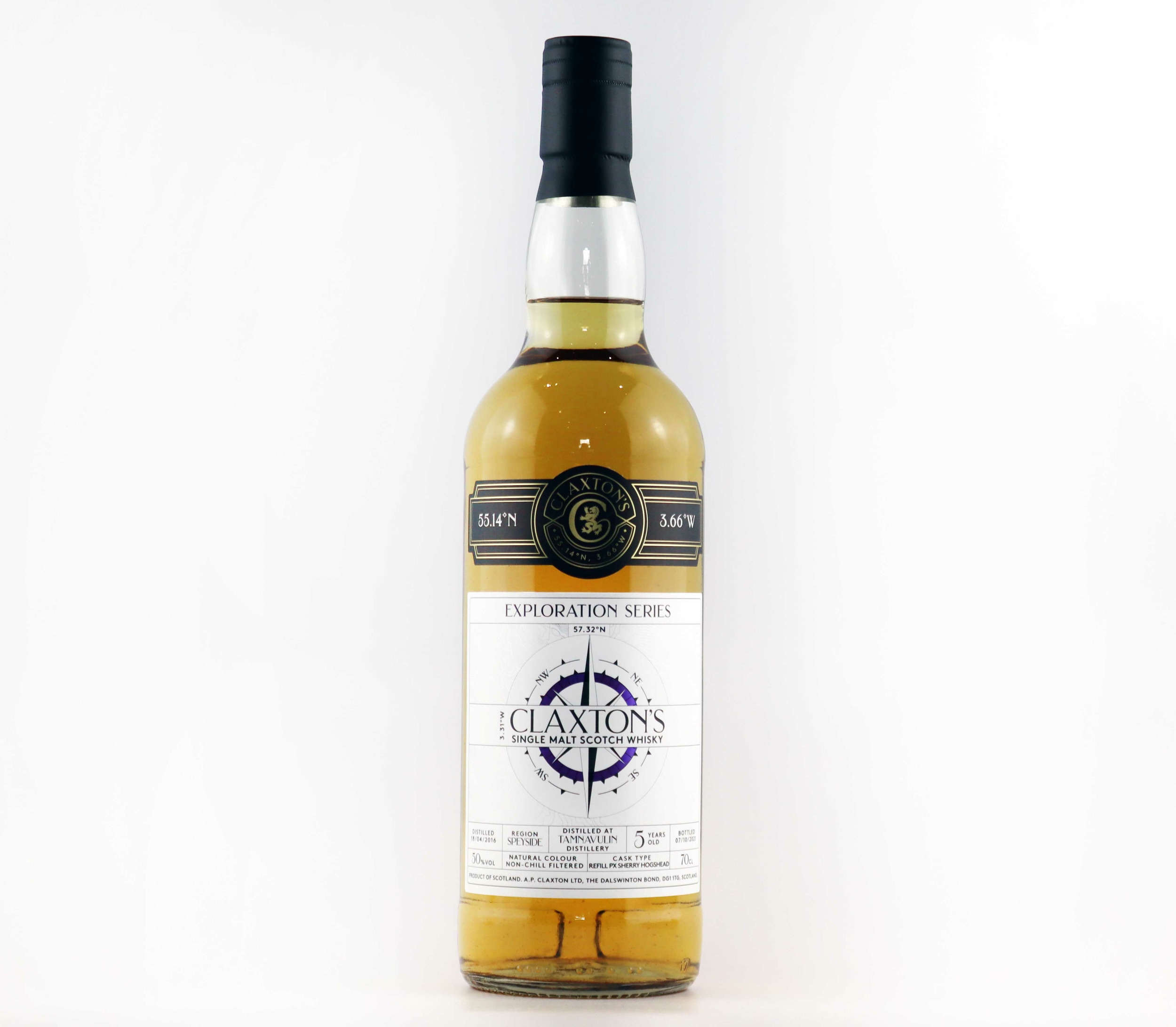Claxton\'s exploration series - Tamnavulin - Sherry pedro Ximenez Cask - Single Malt 2016 / 2021