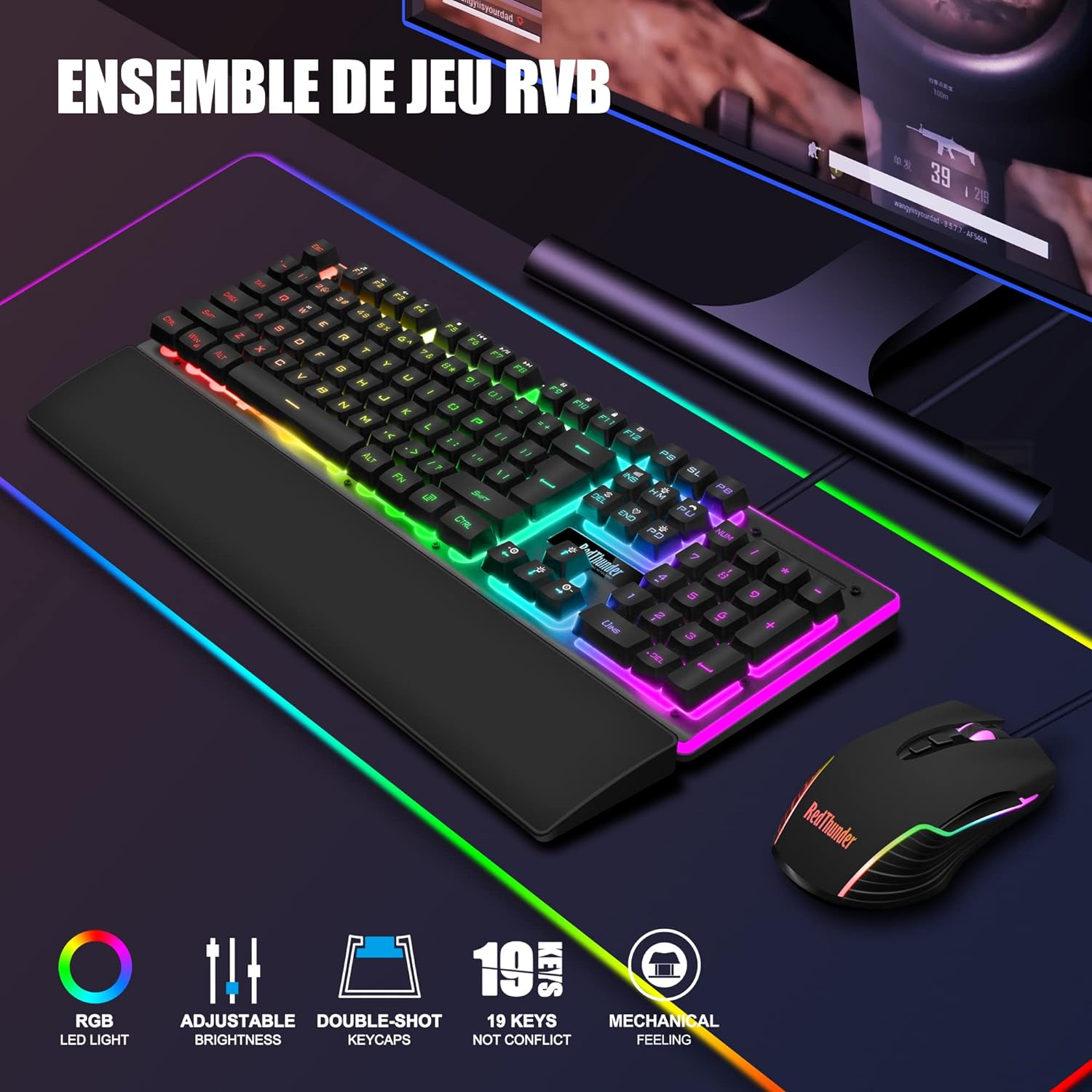 Clavier + Souris Gamer Pour PS5