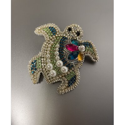 Broche Femme élégante En Cristal Coloré - Alliage, Dimensions 5,5 X 3,5 Cm - Pour Mariage, Soirée, Quotidien - 7