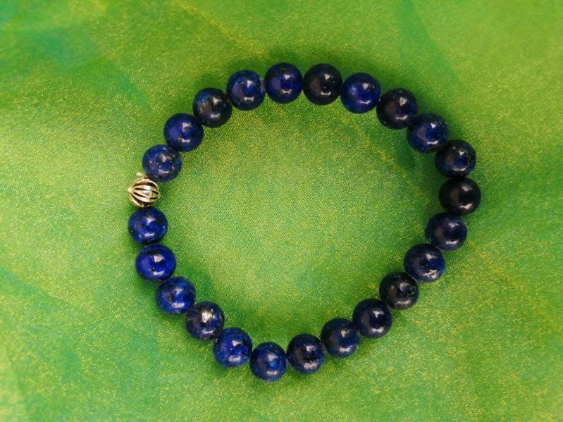 bracelet lapis lazuli 8 mm lithothérapie sylvie arizona