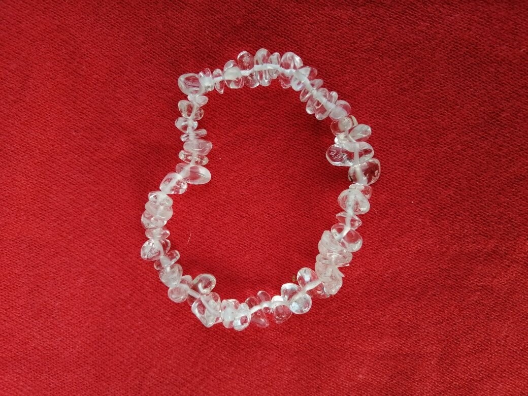 bracelet cristal de roche baroque