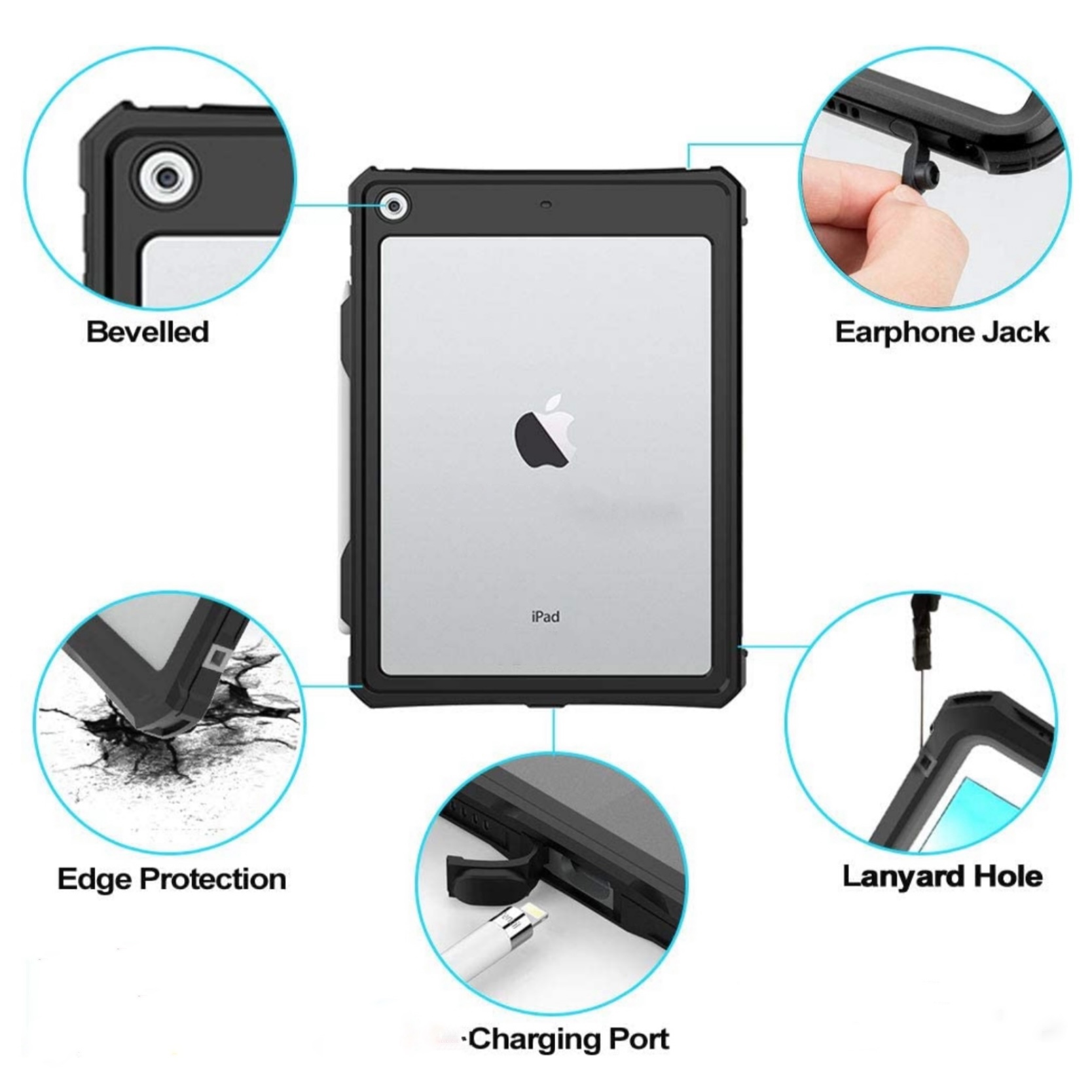 Coque de protection etanche IP68 iPAD 10.2 pouces Water Connect - APPLE/iPAD  9e Gen (10.2 pouces) - Coques-renforcees