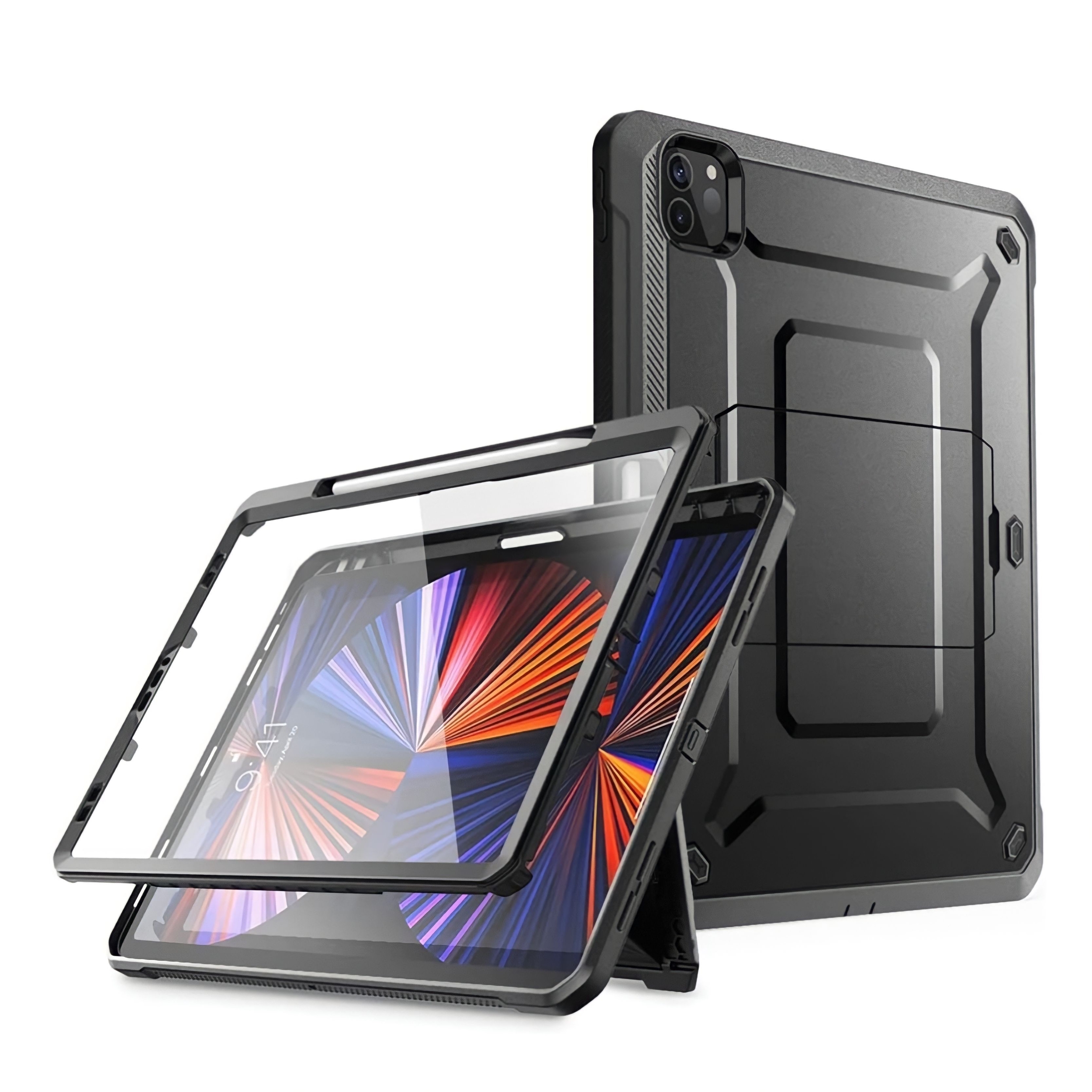 iPAD 10.2 pouces 9e Gen Coque renforcee et film rigide ecran Vegas Noir -  APPLE/iPAD 9e Gen (10.2 pouces) - Coques-renforcees