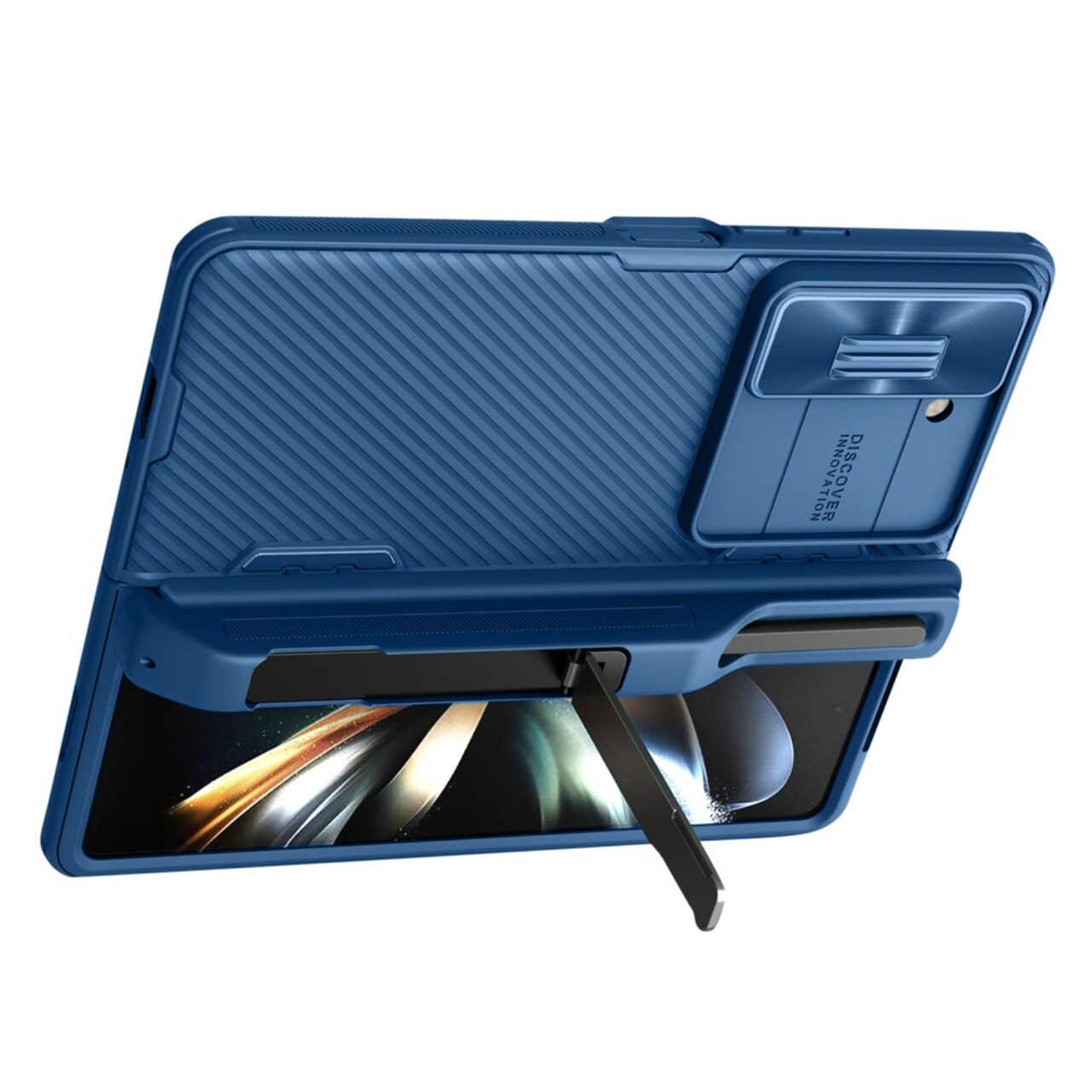 REF 3112 Galaxy Z FOLD 5 Samsung Coque de Protection Munich Bleu