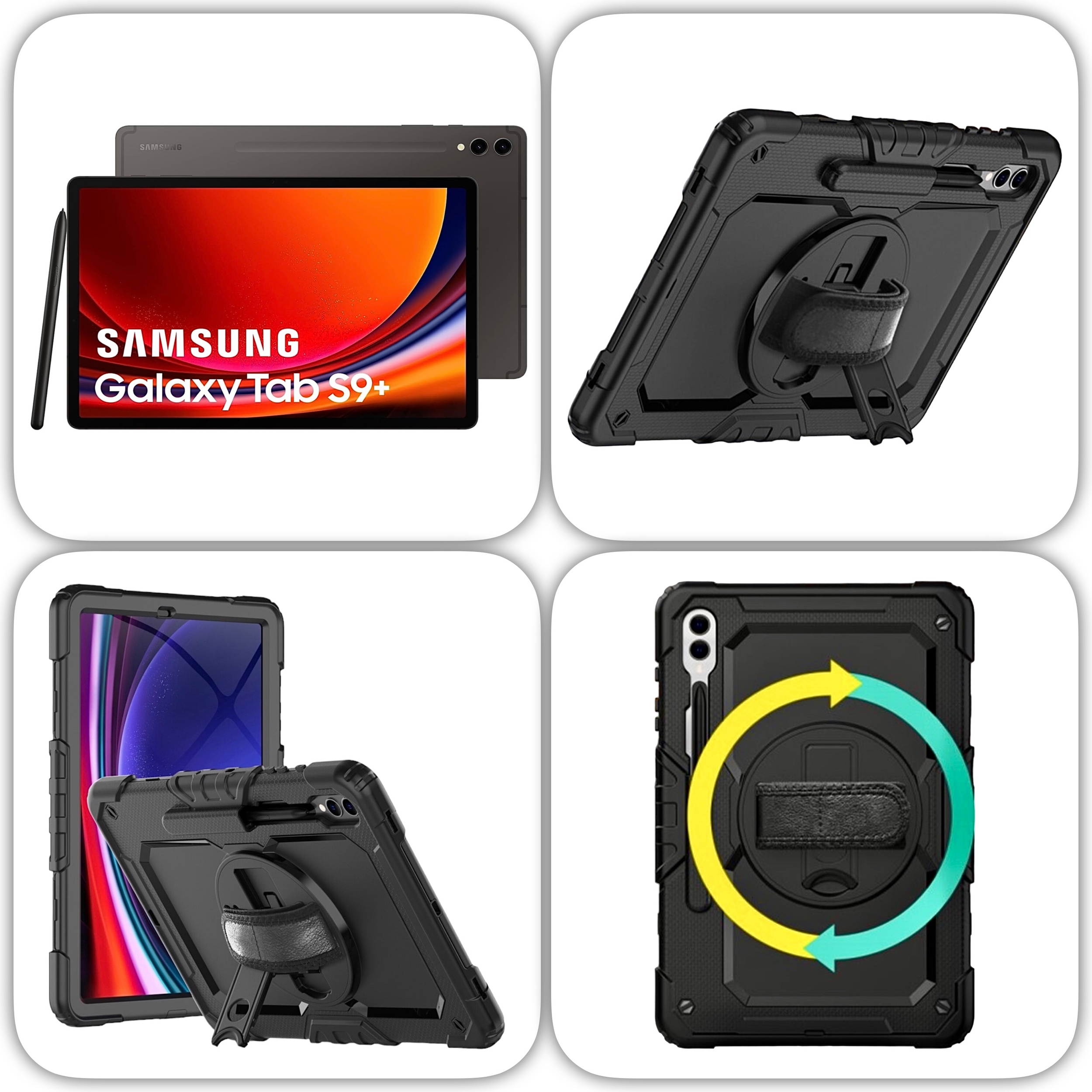 REF 3070 Coque Officielle de protection Samsung Galaxy TAB S9 Plus 12.4  pouces - SAMSUNG/Galaxy TAB S9+ (12.4 pouces) - Coques-renforcees