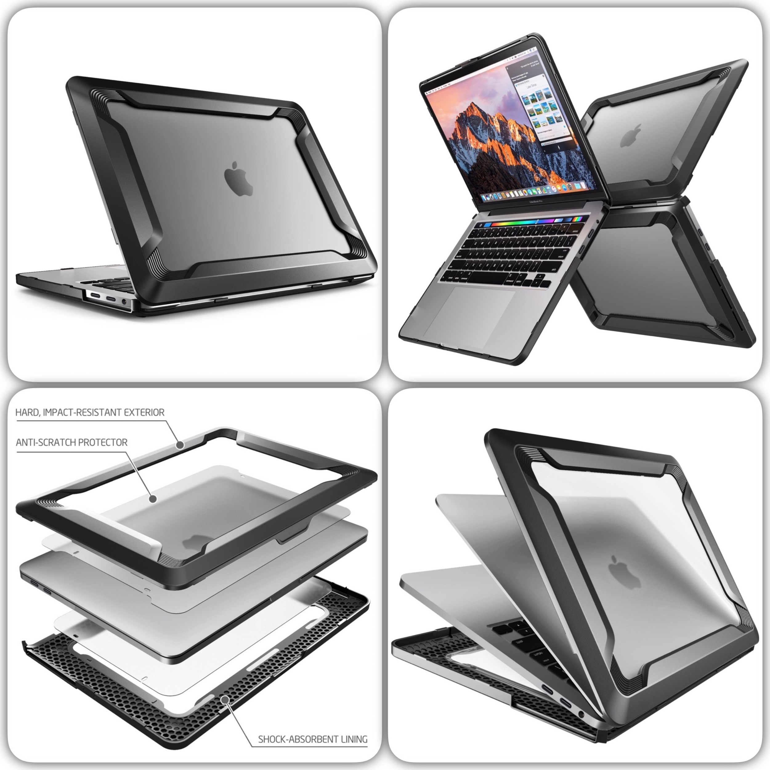 Coque de protection MacBook PRO Retina 15 pouces 2016 avec Touch Bar Blaze Noir Apple/MacBook