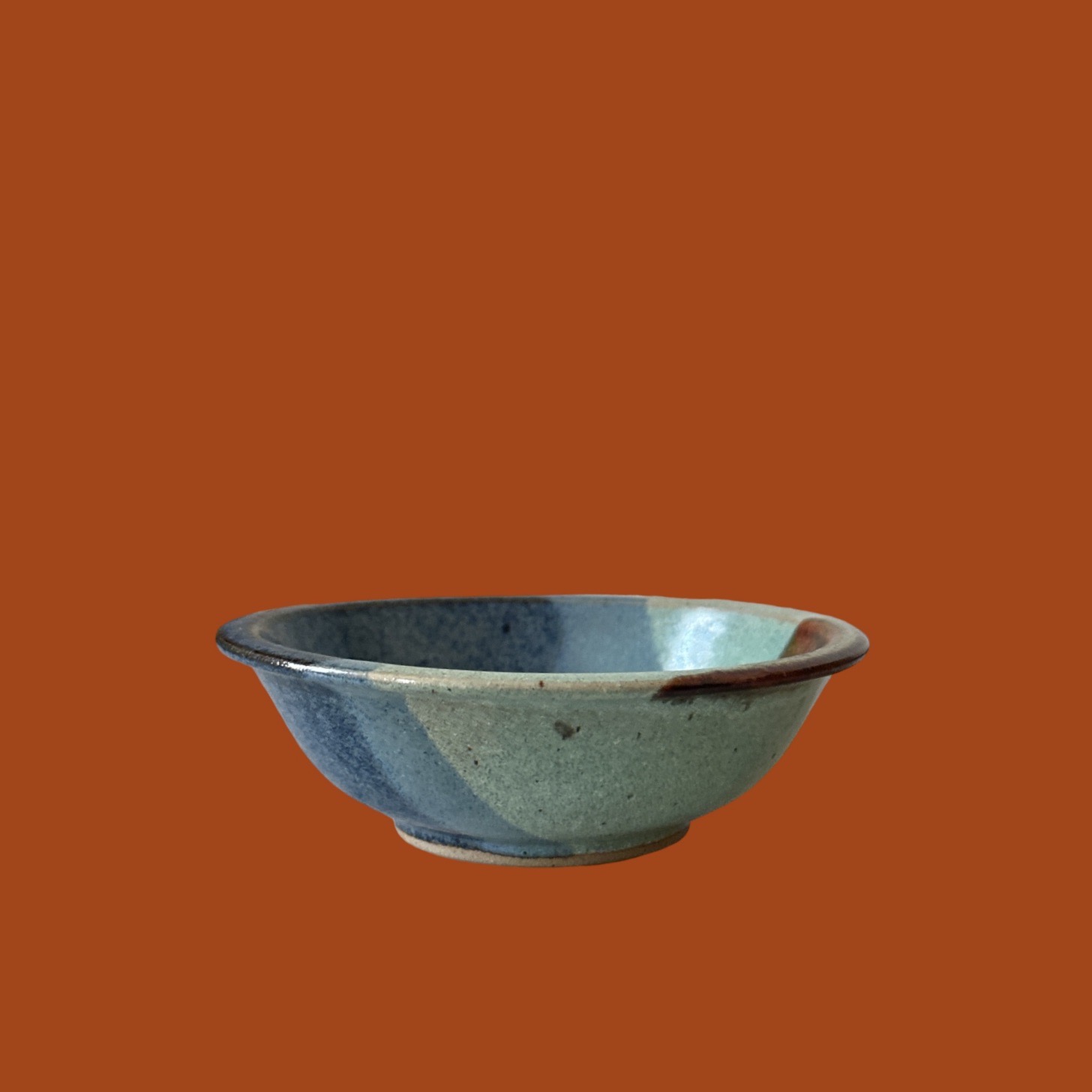 Coupelle Bleue brune & verte (13x4cm)
