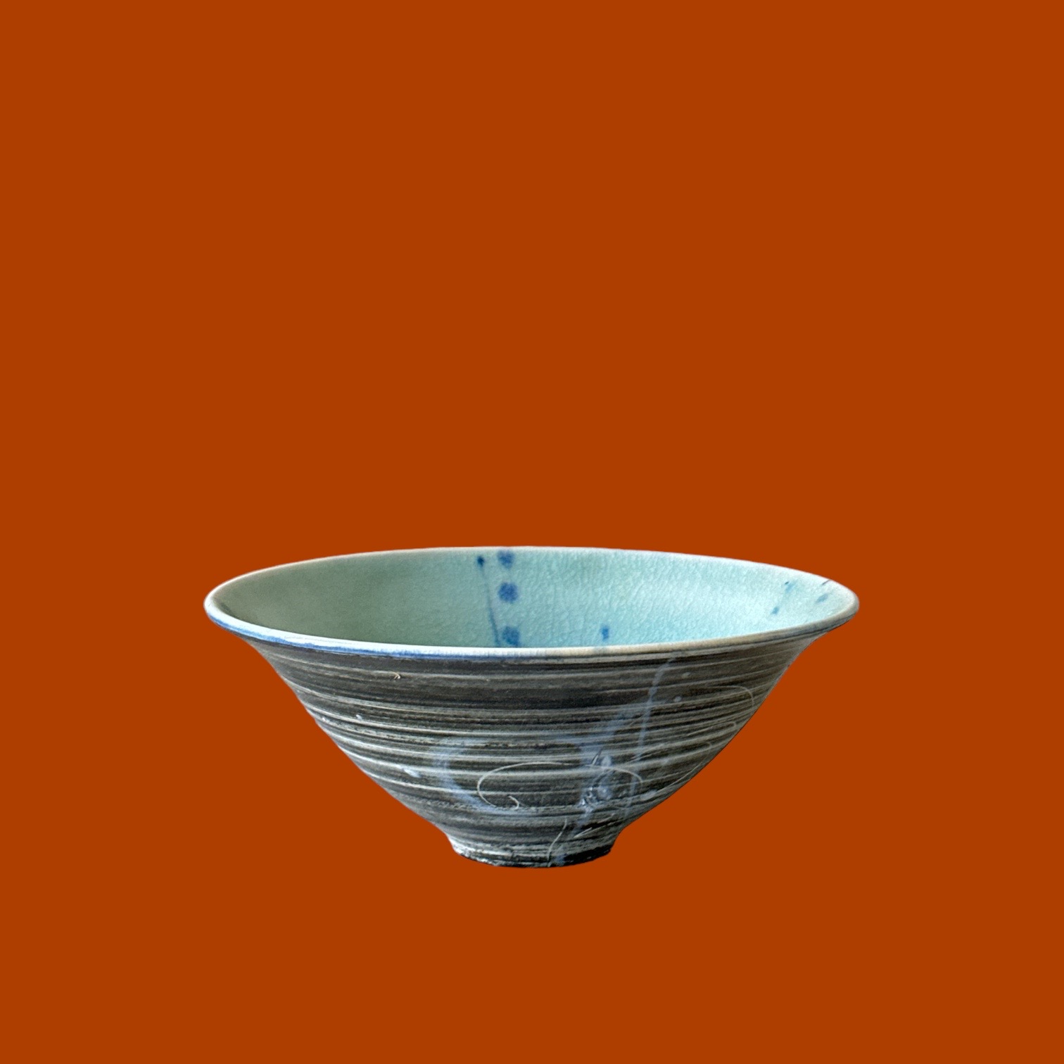 Coupelle bleue-grise (17x7cm)
