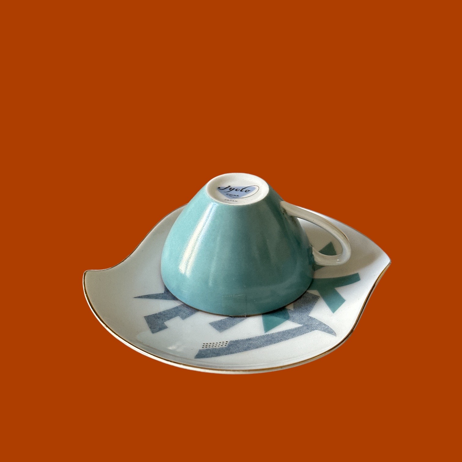 Tasse et soucoupe JYOTO. BroTasJ2. La Route des Rois. Brocante