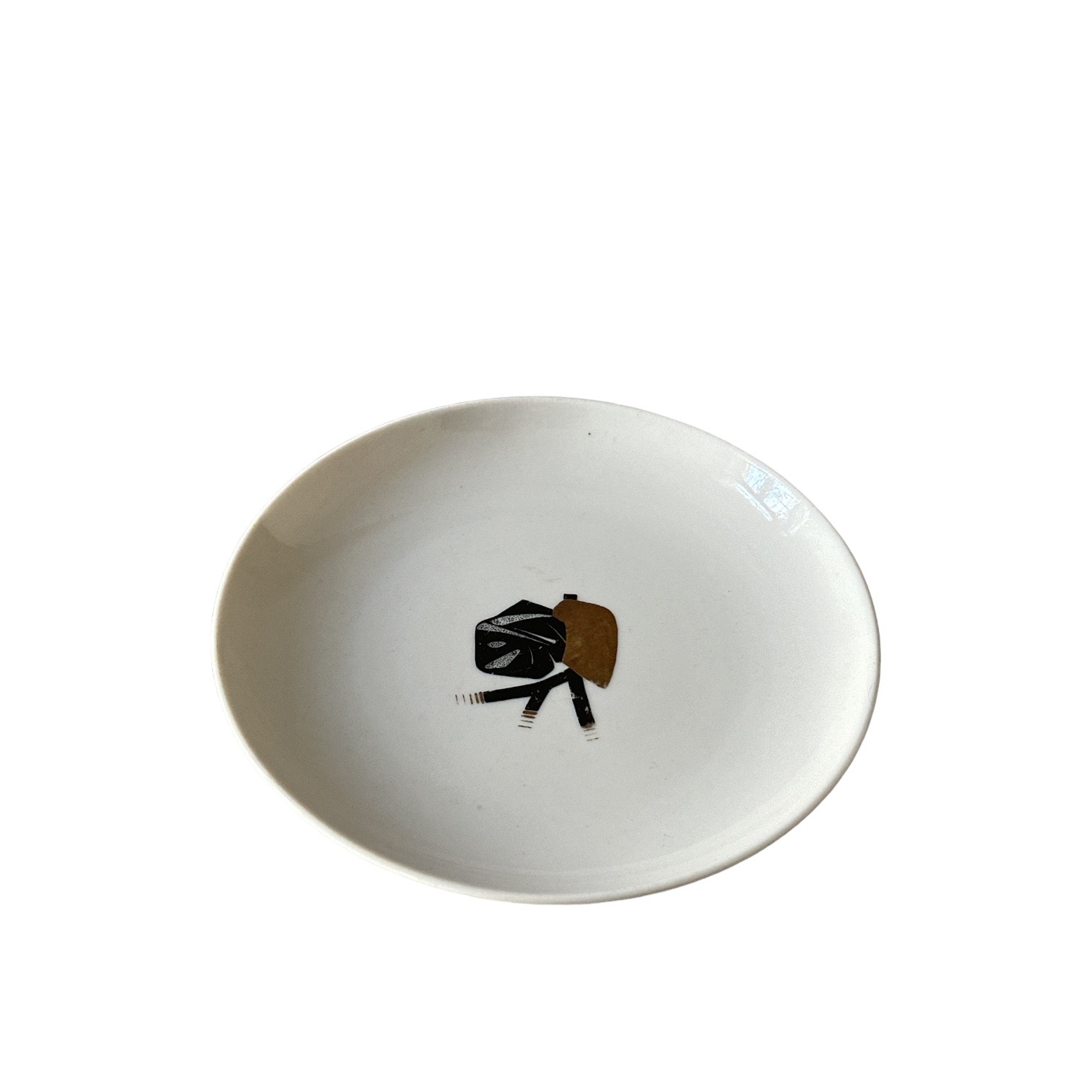 Assiette porcelaine russe 1961. BroAssPR5. La Route des Rois. Brocante