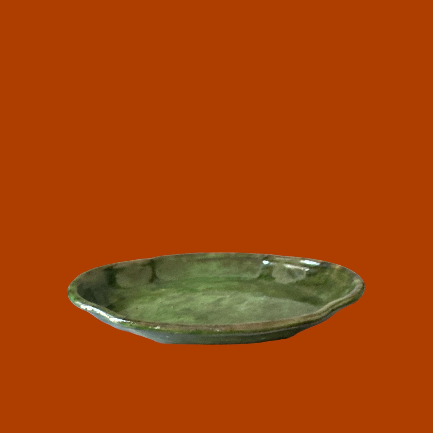 Plat en terre cuite type Provençal (28x21cm)