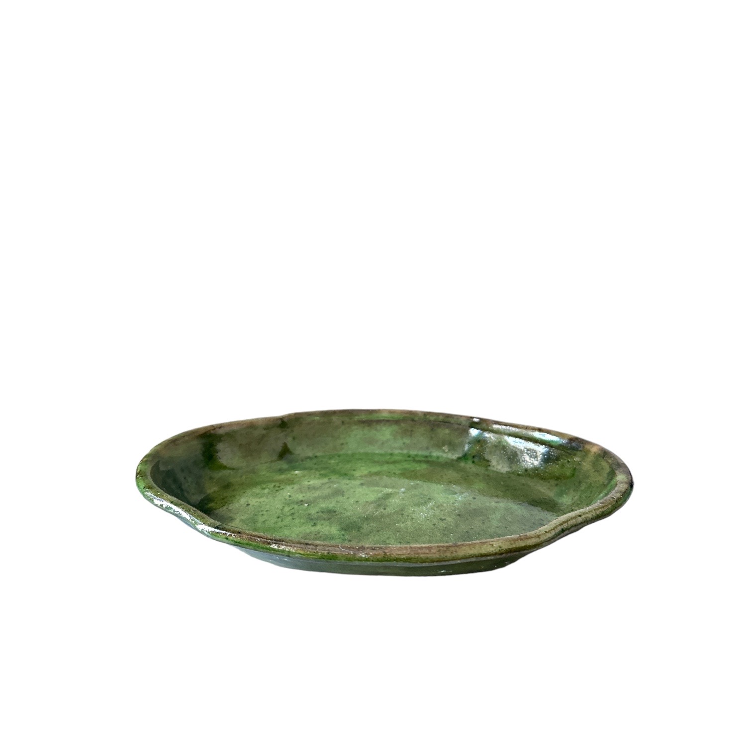 Plat en terre cuite type Provençal. BroPla1. La Route des Rois. Brocante