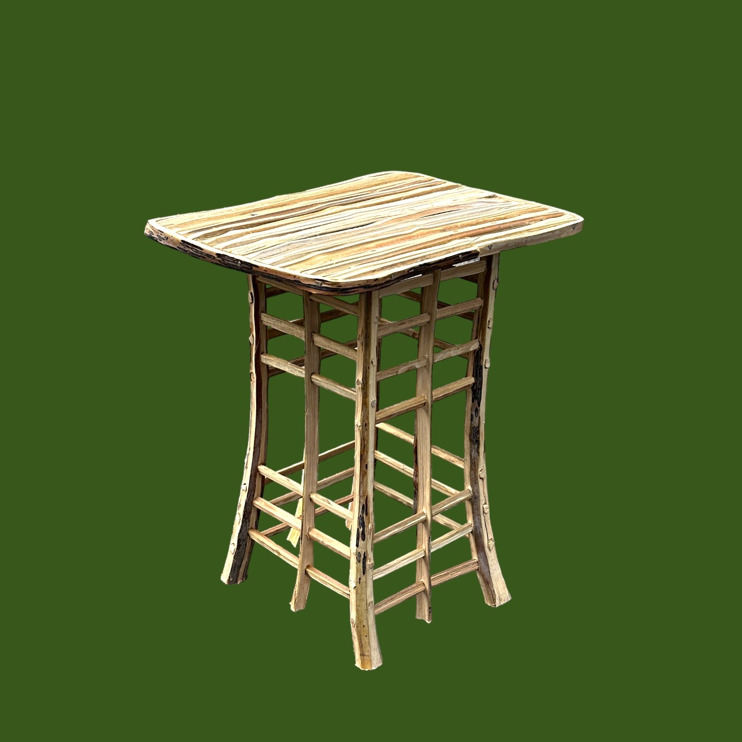 Meuble Artisanal en Bois de Palmier Dattier-Table dAppoint Dora-Egypte. MobDT. La Route des Rois. Lifestyle. Mobilier artisanal