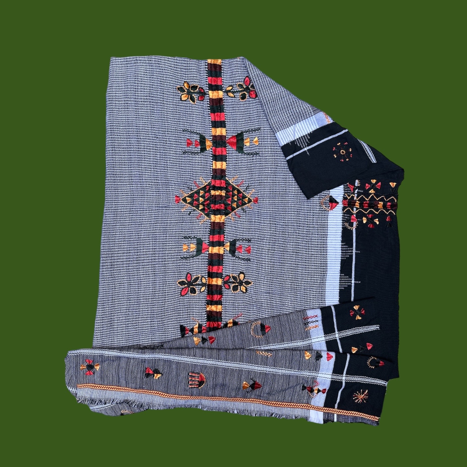 Voile Shali brodé (200x85cm)
