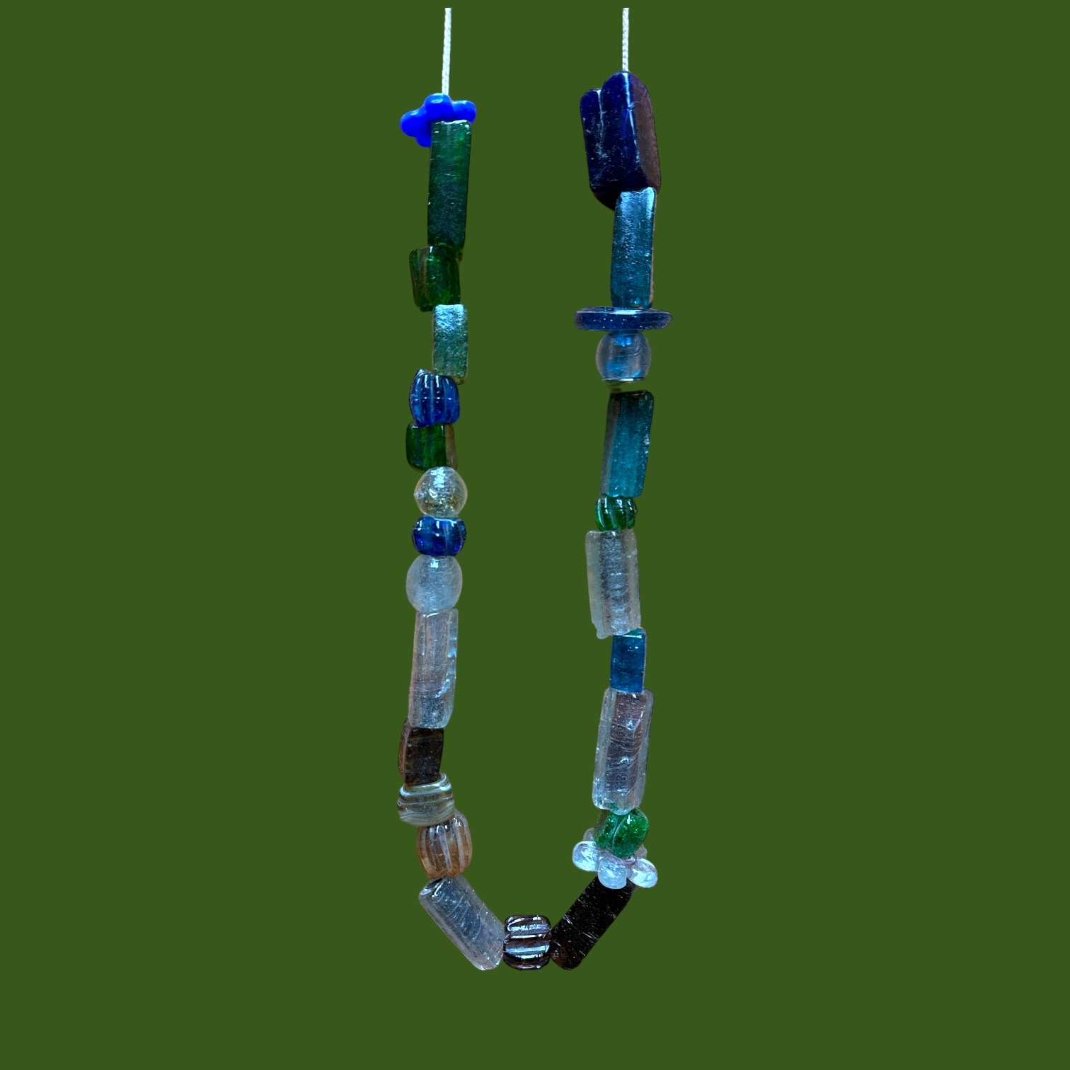 Collier Décoratif Pâte de Verre n°3 (44cm)
