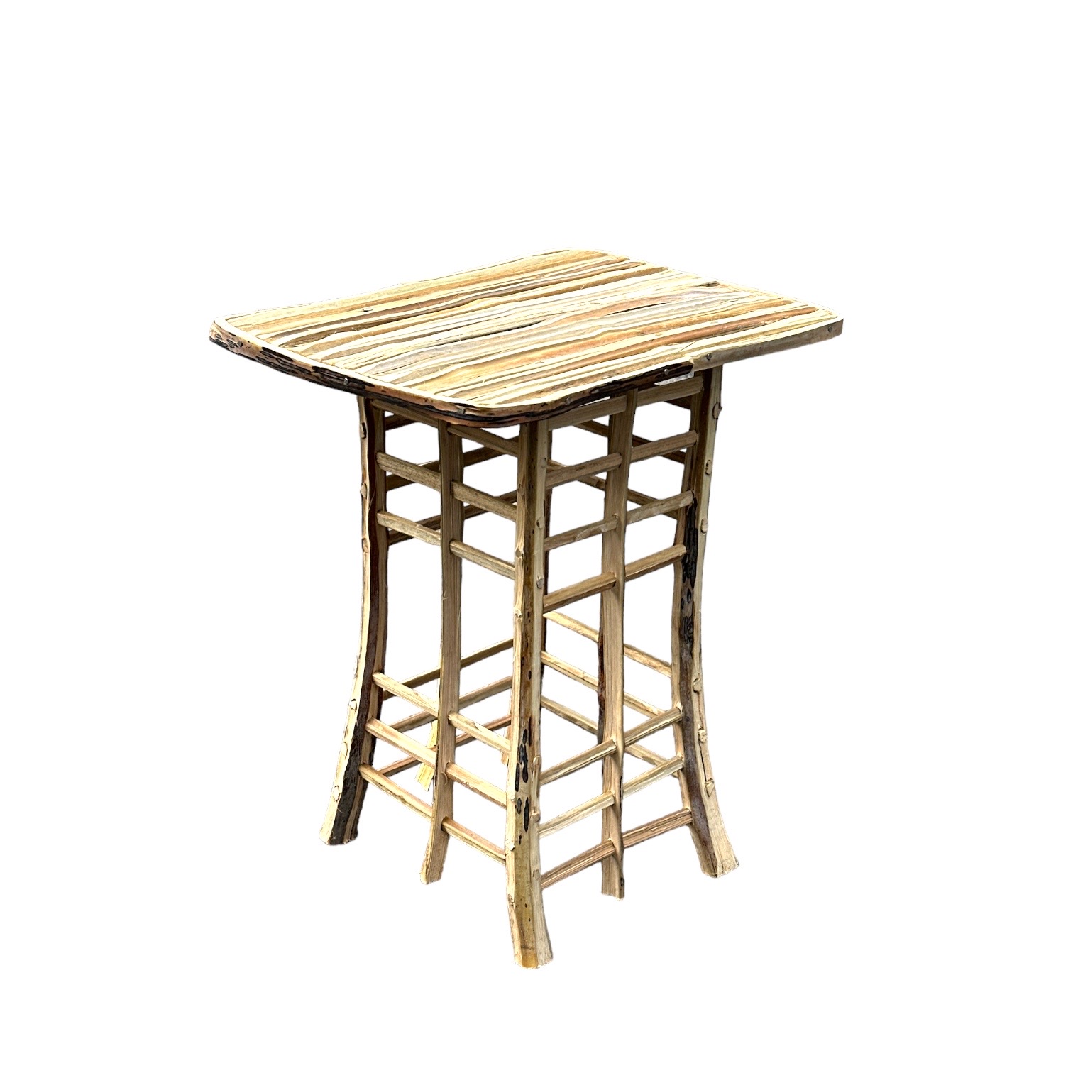 Meuble Artisanal en Bois de Palmier Dattier-Table dAppoint Dora-Egypte. MobDT. La Route des Rois. Lifestyle. Mobilier artisanal