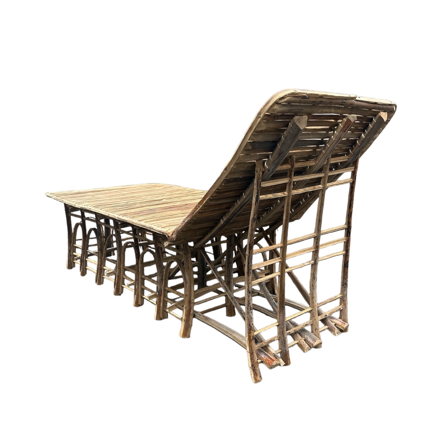 Meuble Artisanal en Bois de Palmier Dattier-Chaise Longue Paloma-Egypte. MobPCl. La Route des Rois. Lifestyle. Mobilier artisanal