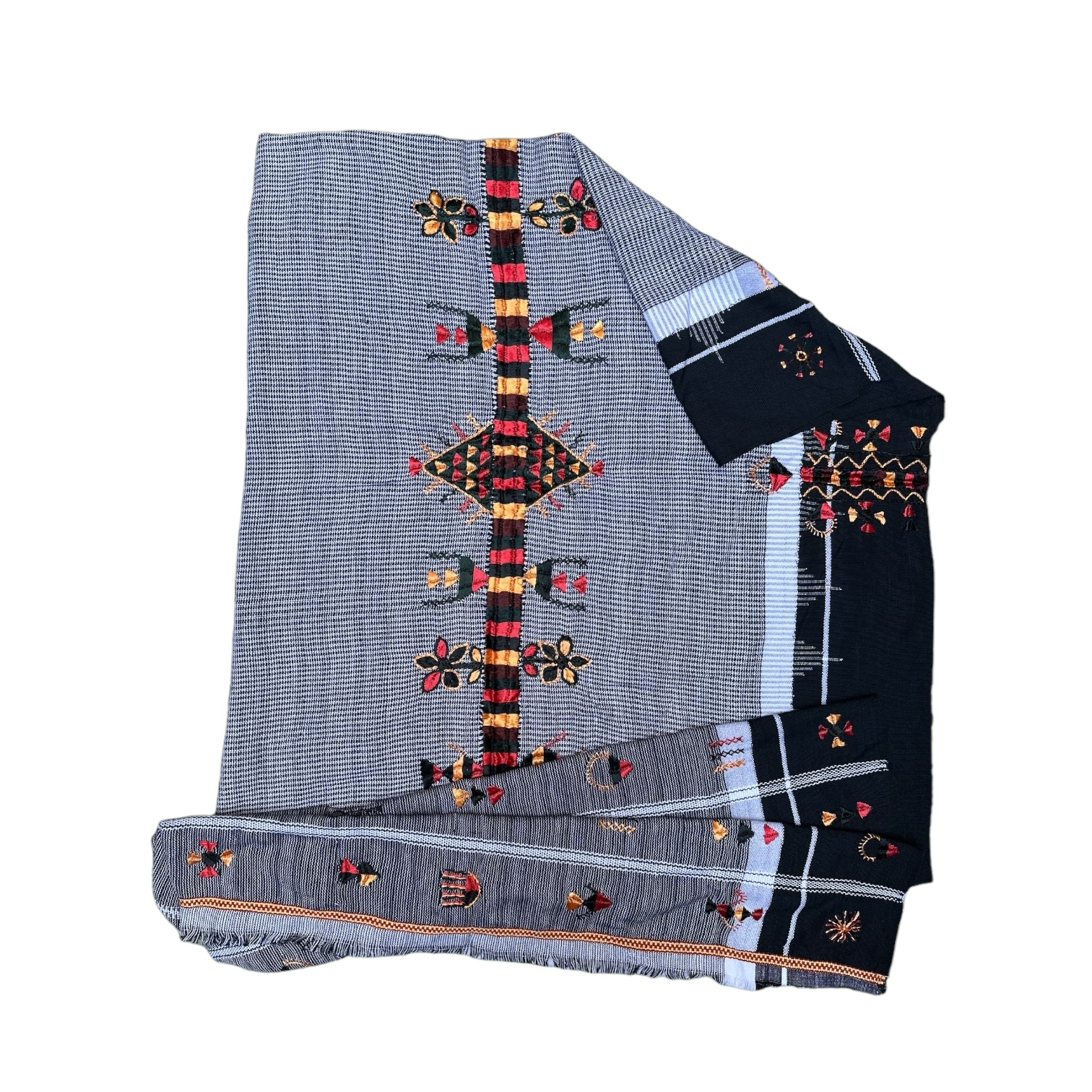Voile Shali brodé. TexSh1. La Route des Rois. Lifestyle. Textile