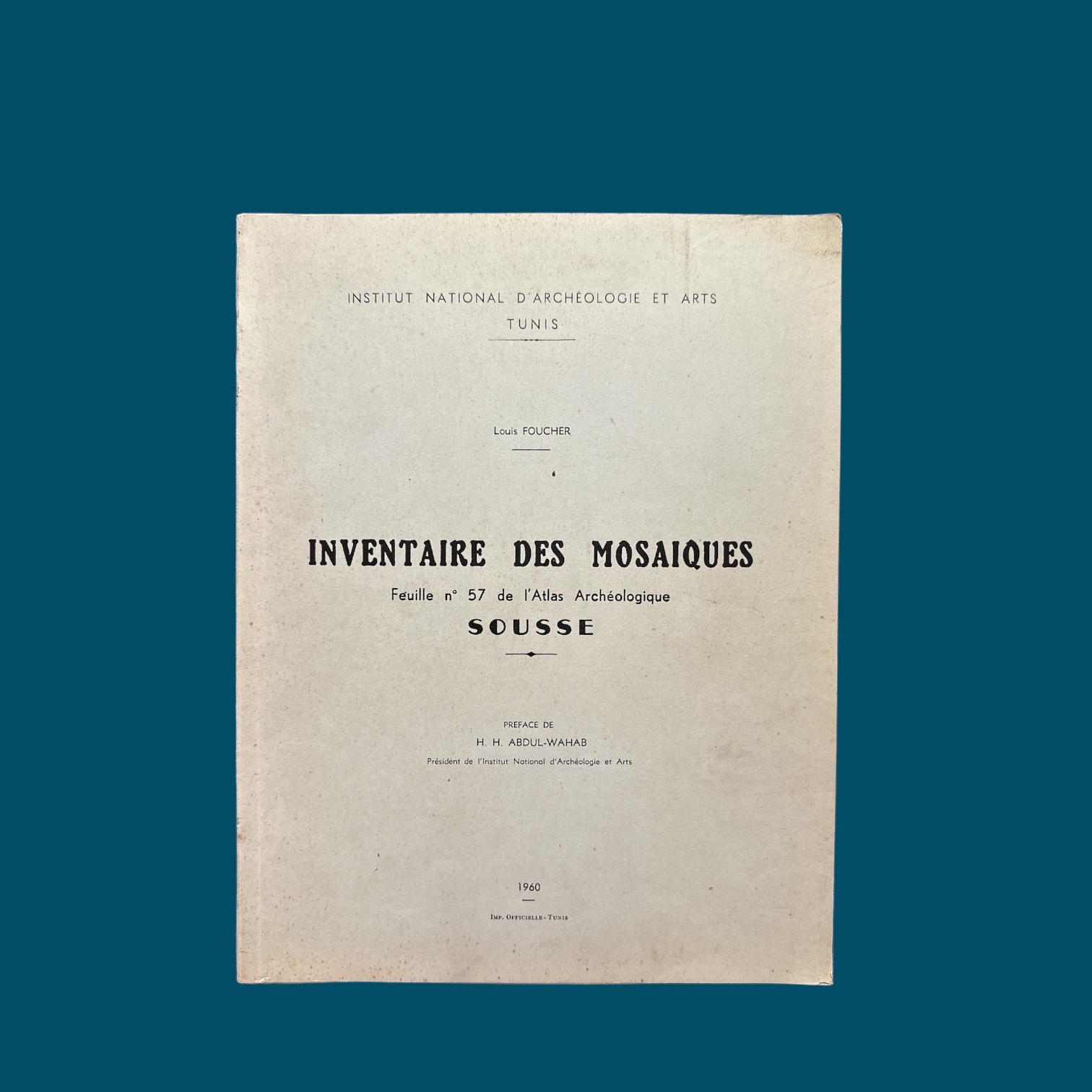 Inventaire des Mosaïques. SOUSSE (210x275mm)