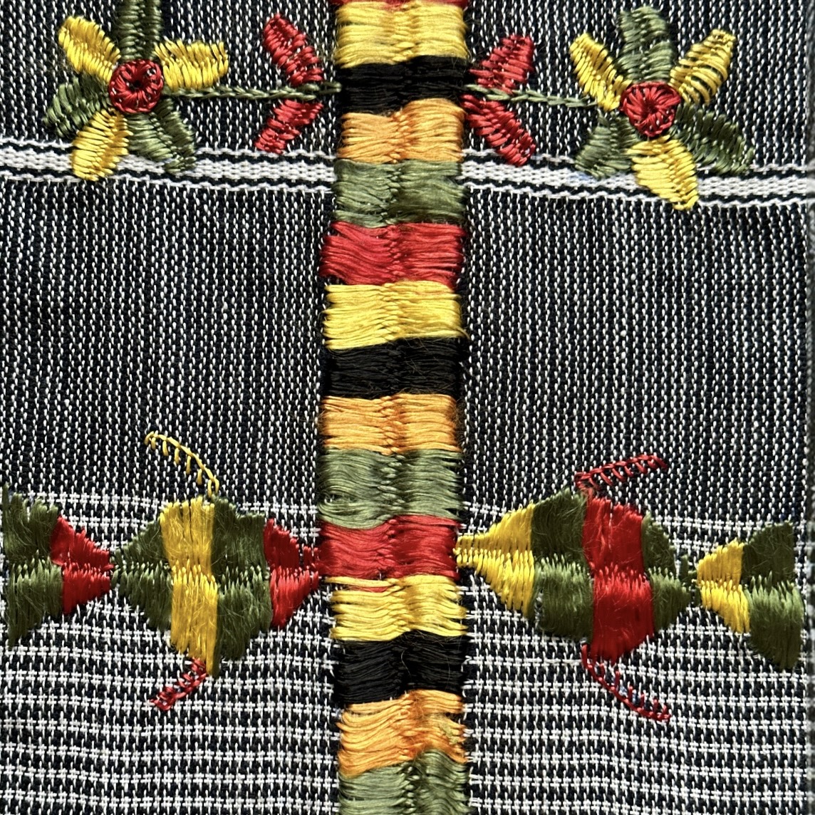 Voile Shali brodé. TexSh5. La Route des Rois. Lifestyle. Textile