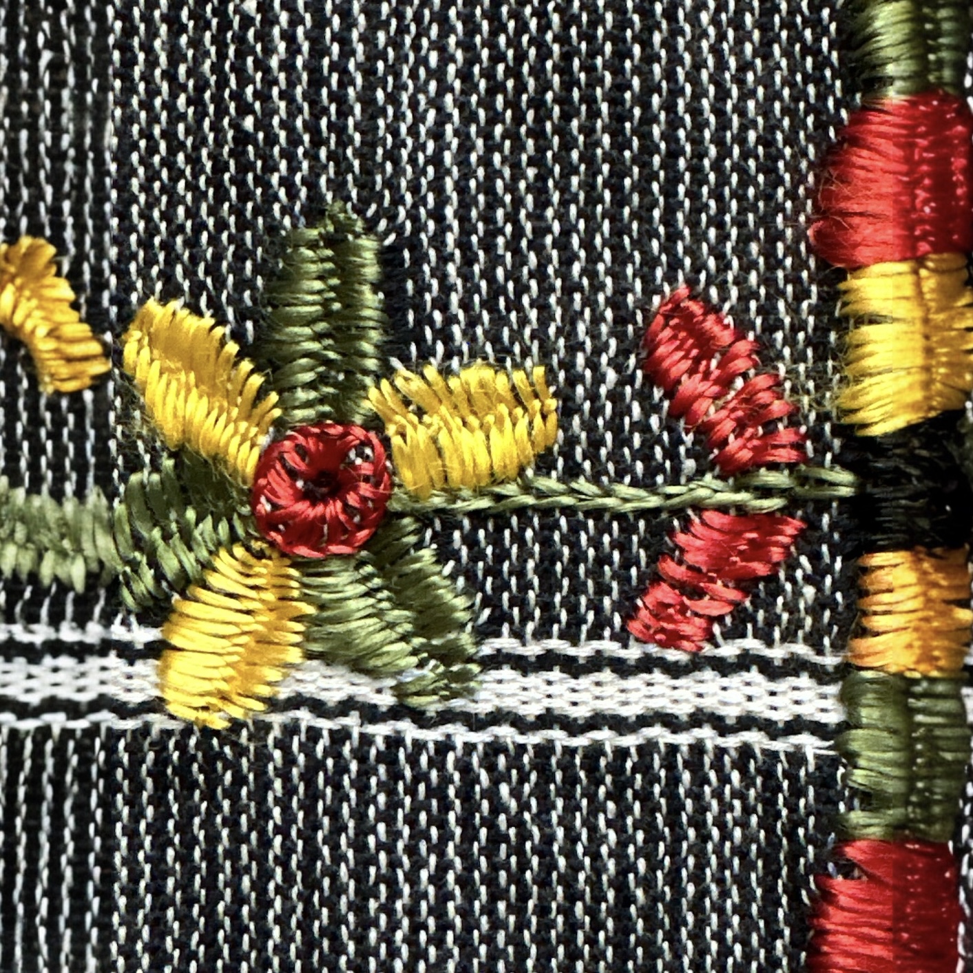 Voile Shali brodé. TexSh5. La Route des Rois. Lifestyle. Textile