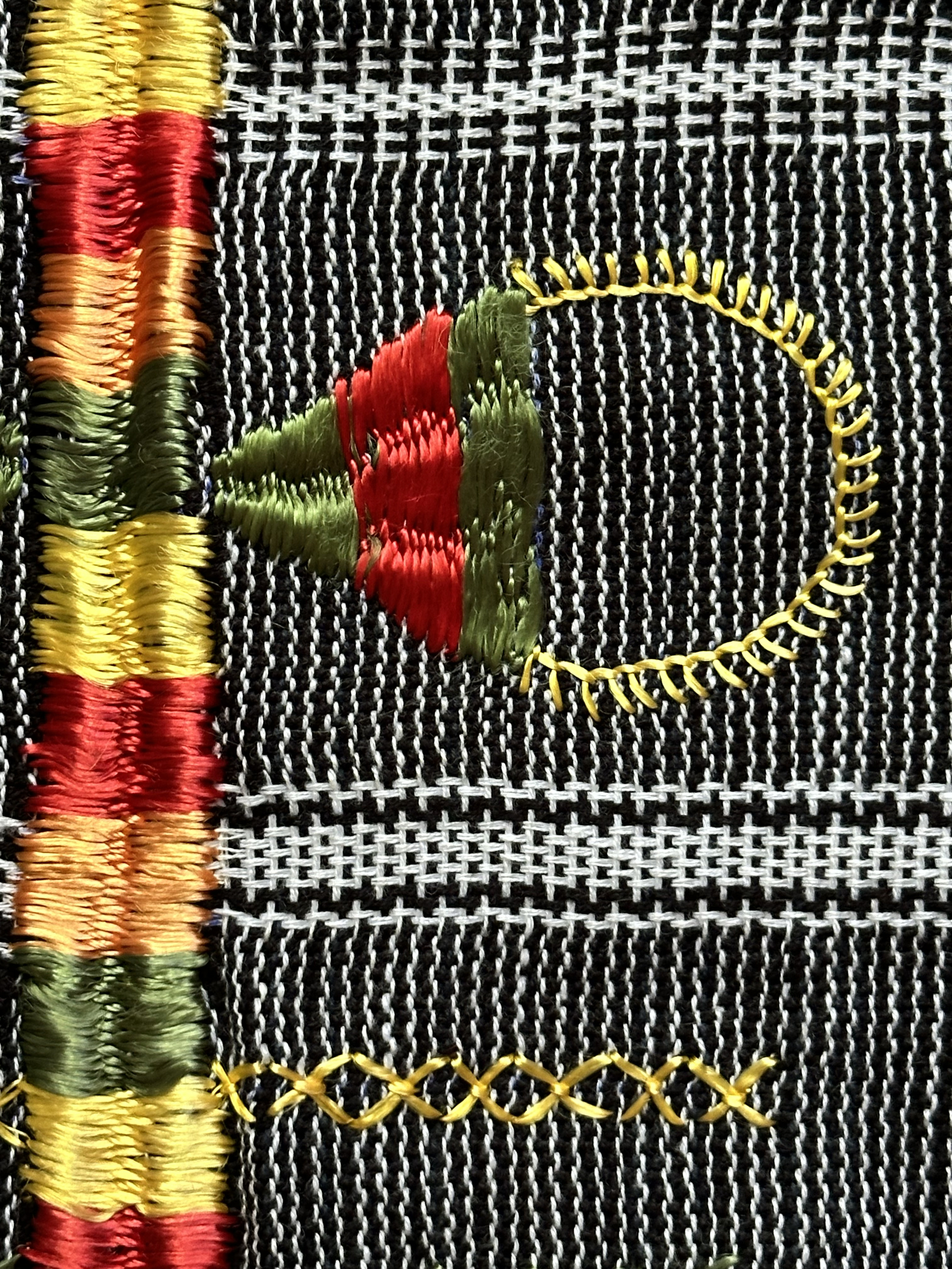 Voile Shali brodé. TexSh6. La Route des Rois. Lifestyle. Textile